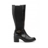 Botas Alta Mujer Piel Negra Tacón 95220 74,95 €