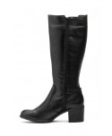 Botas Alta Mujer Piel Negra Tacón 95220 74,95 €