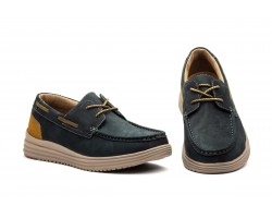 Náuticos Hombre Piel Nobuck Marino Cordones Route 83 RS24201-3 49,95 €