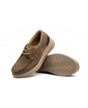 Náuticos Hombre Piel Nobuck Taupe Cordones RS24201-349,95 €