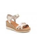 Sandalias Mujer Piel Platino Duendy 3847 49,95 €