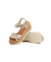 Sandalias Mujer Piel Platino 384749,95 €