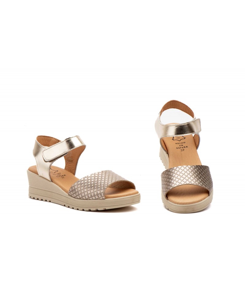 Sandalias Mujer Piel Platino AE-64944,95 €