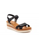 Sandalias Mujer Piel Negro Cuña 3609549,95 €
