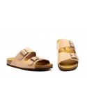 Sandalias Hombre Piel Taupe Hebillas Morxiva MX-8020 44,95 €