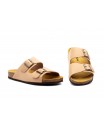 Sandalias Hombre Piel Taupe Hebillas Morxiva MX-8020 44,95 €