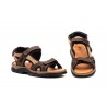Sandalias Hombre Piel Keloil Moka Taupe Morxiva MX-7041