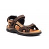 Sandalias Hombre Piel Keloil Moka Taupe Morxiva MX-7041