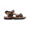 Sandalias Hombre Piel Keloil Moka Taupe Morxiva MX-7041