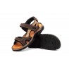 Sandalias Hombre Piel Keloil Moka Taupe Morxiva MX-7041