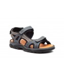 Sandalias Hombre Piel Keloil Marino Gris Morxiva MX-704149,95 €