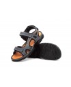 Sandalias Hombre Piel Keloil Marino Gris Morxiva MX-704149,95 €
