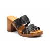 Sandalias Mujer Piel Negro Tacón 6745849,95 €