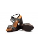Sandalias Mujer Fiesta Negro Brillo Tacón 2525 44,95 €