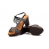 Sandalias Mujer Fiesta Negro Brillo Tacón 2525 44,95 €