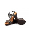 Sandalias Mujer Fiesta Negro Brillo Tacón 2525 44,95 €