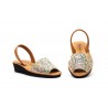Menorquinas Mujer Piel Estampado Cuña 7066 44,95 €