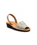 Menorquinas Mujer Piel Estampado Cuña 7066 44,95 €