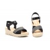 Sandalias Mujer Piel Negro Plata 315044,95 €