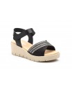 Sandalias Mujer Piel Negro Plata JAM 3150 44,95 €