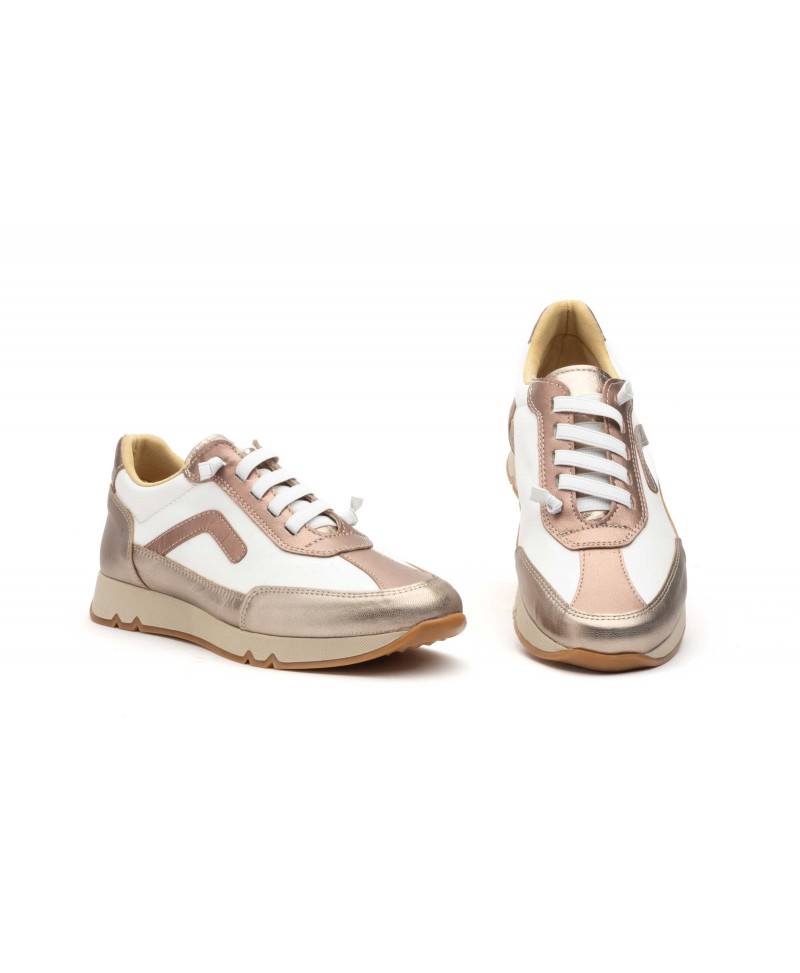 Deportivos Mujer Piel Blanco Platino JAM 4455