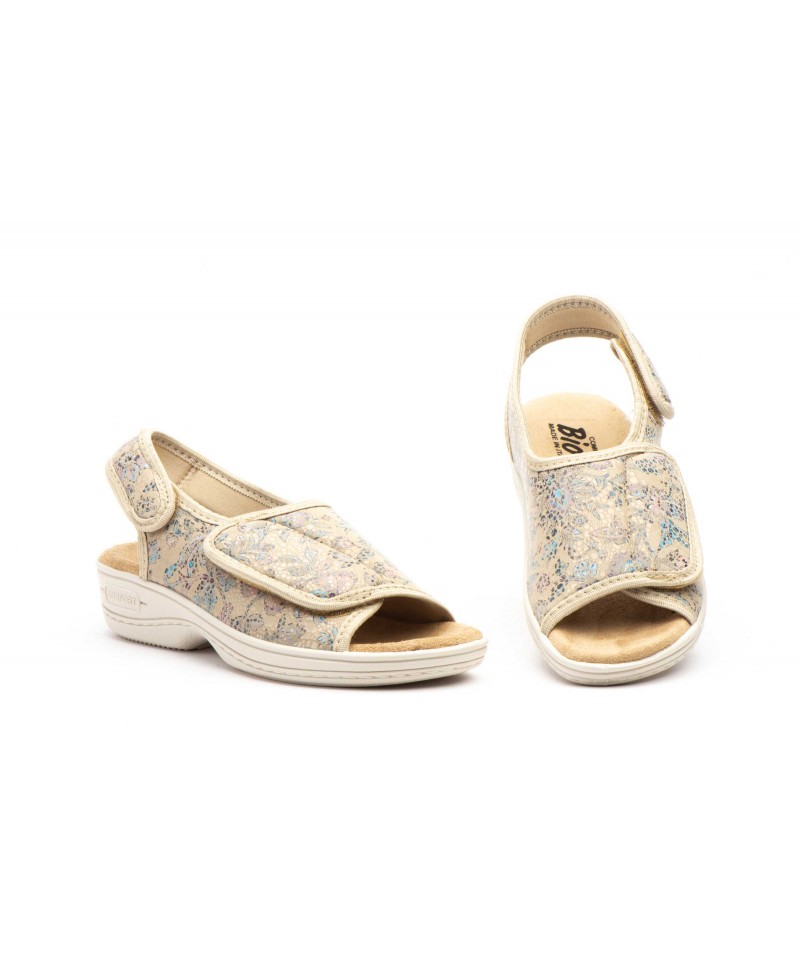 Zuecos Mujer Beige Velcro BioUp TS-24524 44,95 €