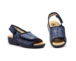 Zuecos Mujer Marino Velcro TS-24524