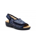 Zuecos Mujer Marino Velcro TS-24524