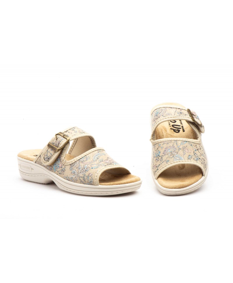 Zuecos Mujer Beige Hebilla BioUp TS-24526 44,95 €