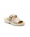 Zuecos Mujer Beige Hebilla TS-2452644,95 €