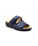 Zuecos Mujer Marino Velcro TS-24526