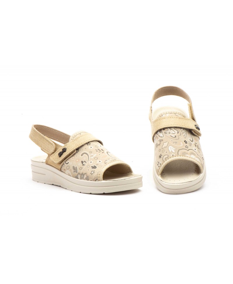 Zuecos Mujer Beige Velcro TS-1716/V44,95 €