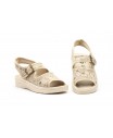 Zuecos Mujer Beige Hebilla TS-2472544,95 €