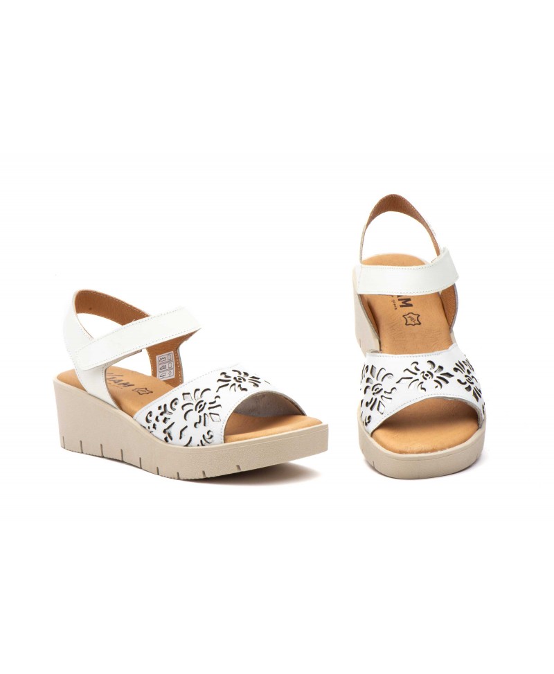 Sandalias Mujer Piel Blanco Lasér 9988 44,95 €