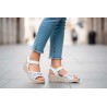 Sandalias Mujer Piel Blanco Lasér 9988 44,95 €
