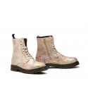 Bota Mujer Piel Flores Beige R83-M102 64,95 €