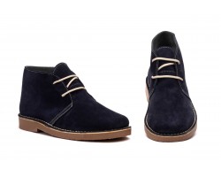 Botín Hombre Piel Serraje Marino Cordones Pisa Mierdas SF-6012 44,95 €