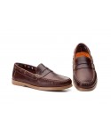 Men's Boat Shoes Leather Pull-Up Cowhide 01-N354,95 €