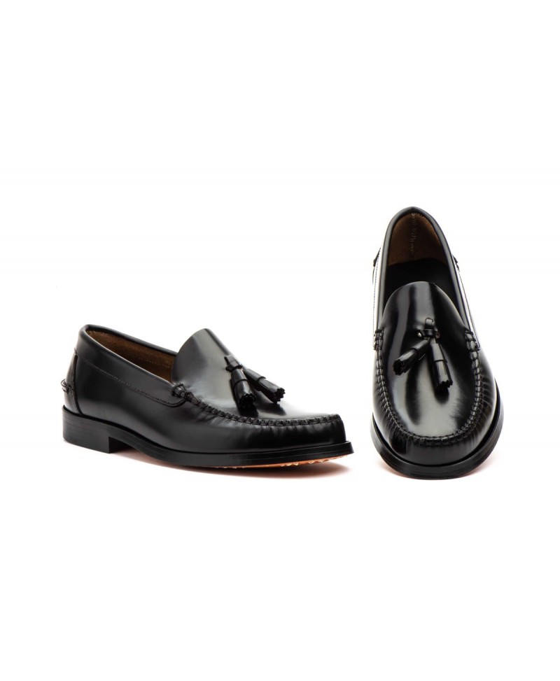Men's Black Leather Shoes with Leather Sole Castellanos 100464,95 €
