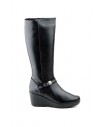 Botas Mujer Piel Negro Cuña 1022 74,95 €