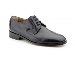 Men's Black Leather Lace-Up Shoes with Wide Leather Sole Special 1169,95 €