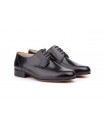 Zapatos Hombre Piel Negro Cordones Suela de Cuero 1147 1147 69,95 €