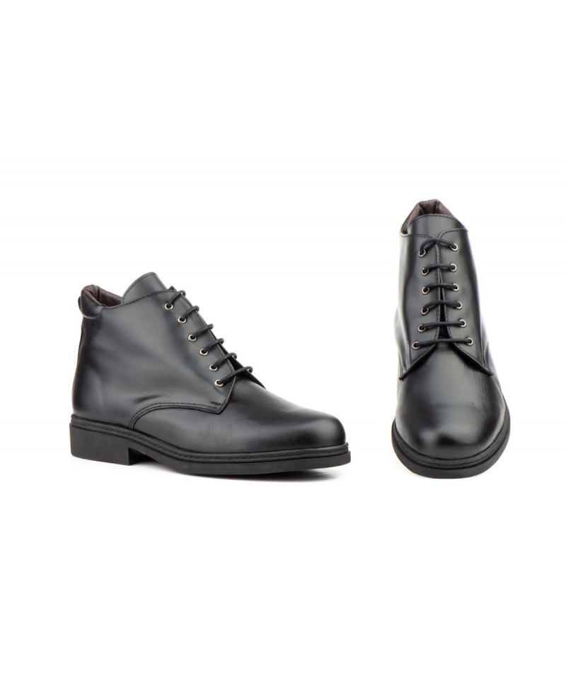 Botín Hombre Piel Negro Cordones Suela Cosida 1156 54,95 €