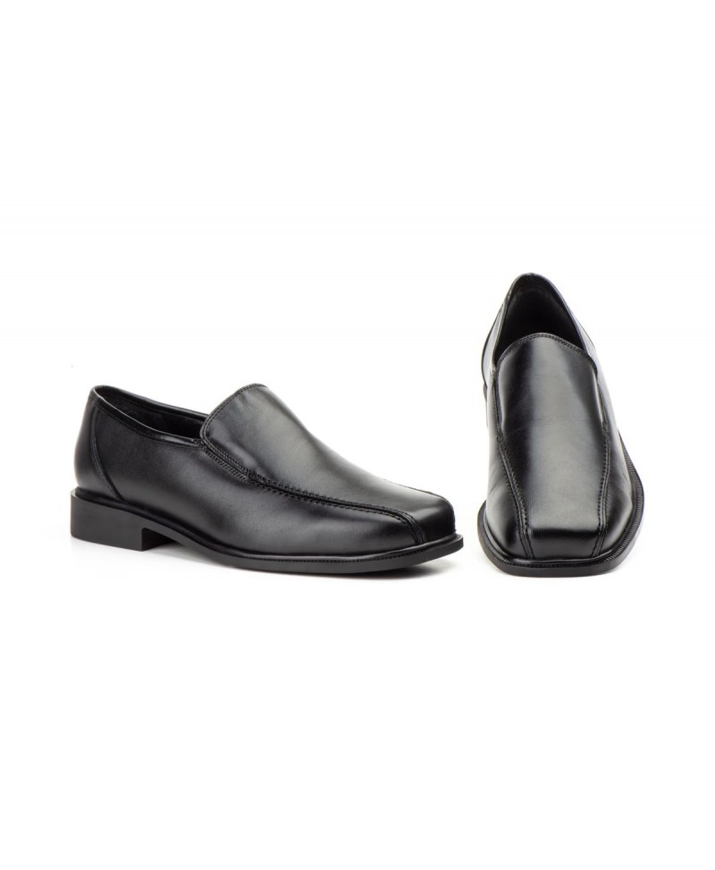 Men's Black Leather Shoes with Elastic Sides 121649,95 €