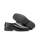 Men's Black Leather Shoes with Elastic Sides 121649,95 €