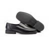 Men's Black Leather Shoes with Elastic Sides 121649,95 €