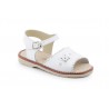 Sandalias Niña Piel Blanco Hebilla Flor 1248 44,95 €