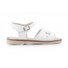 Sandalias Niña Piel Blanco Hebilla Flor 1248 44,95 €