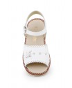 Sandalias Niña Piel Blanco Hebilla Flor 1248 44,95 €
