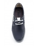 Men's Navy Leather Boat Shoes with Laces 140n49,95 €